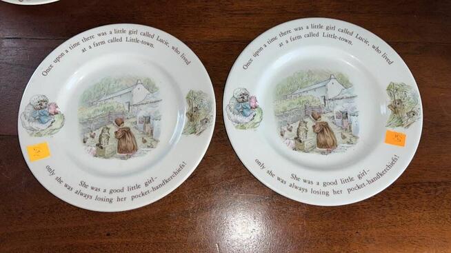 Talerzyki z bajkami Mrs Twiggy- Winkle. Wedgwood. Made in En