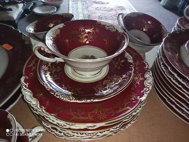 Filiżanka z talerzykiem. Koening pr.Tettau. Import. Bogact