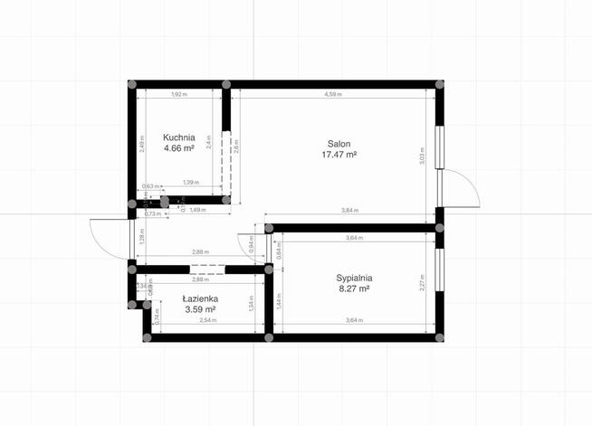 Blok z windą, balkon, komórka, parking