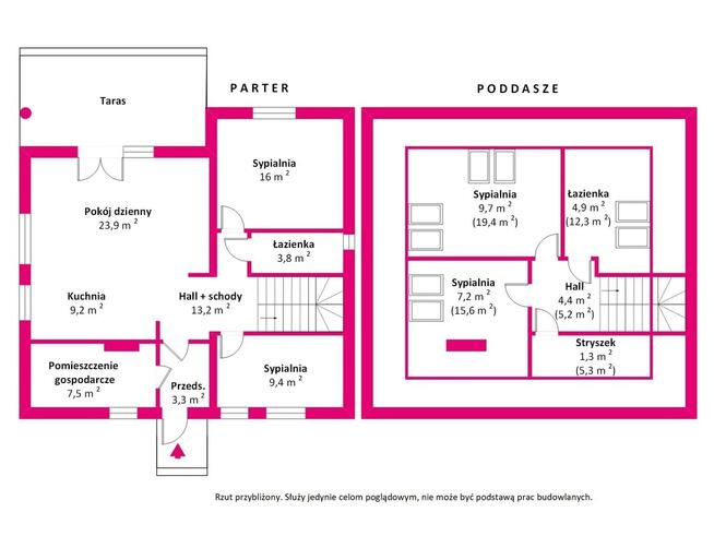 Piękny dom wolnostojący Jaktorów Kolonia
