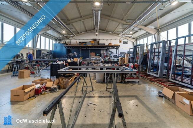 Nowoczesna hala produkcyjno-mag. z biurami, 4 bramy TIR – Mszana Dolna