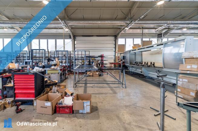 Nowoczesna hala produkcyjno-mag. z biurami, 4 bramy TIR – Mszana Dolna