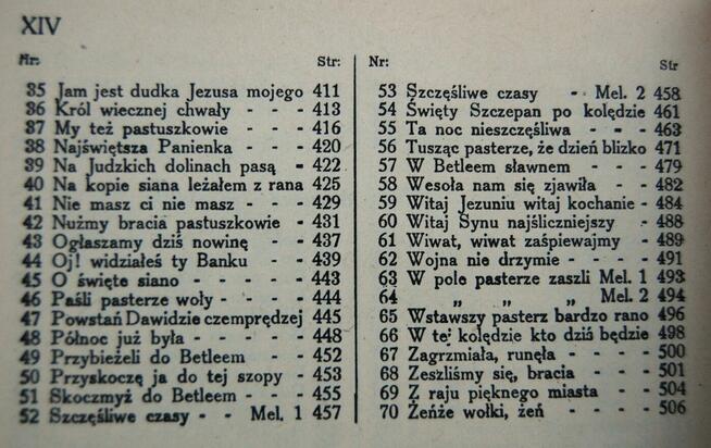 Kantyczki z nutami przedruk z 1911, 1982 kolędy pastorałki