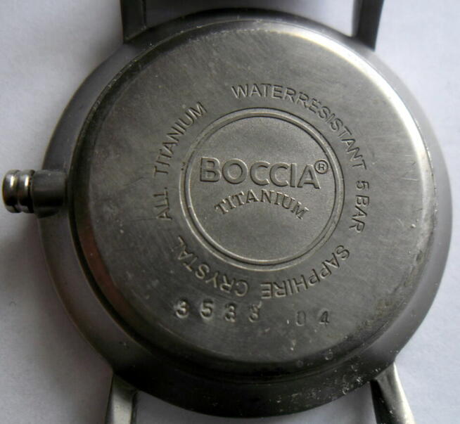 Boccia zegarek kwarcowy wykonany z tytanu