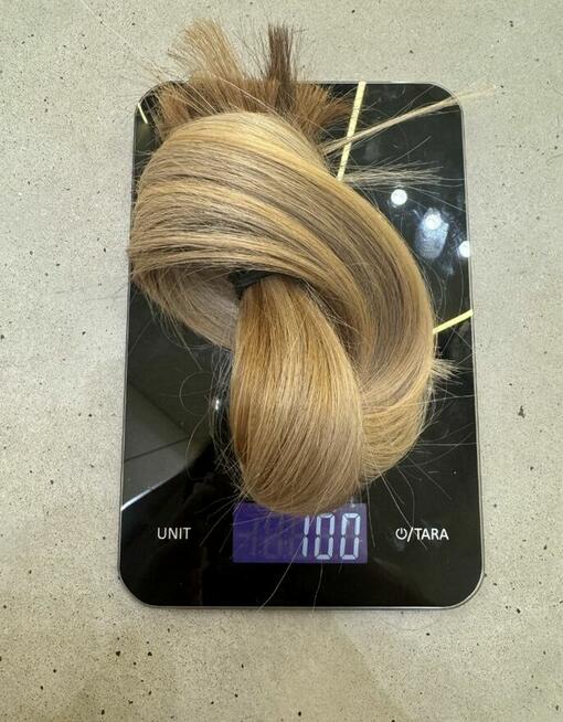 Naturalne włosy słowiańskie blond 100 gram 50 cm