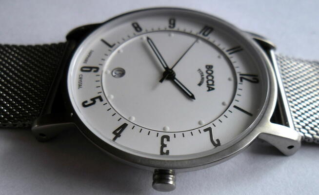 Boccia zegarek kwarcowy wykonany z tytanu