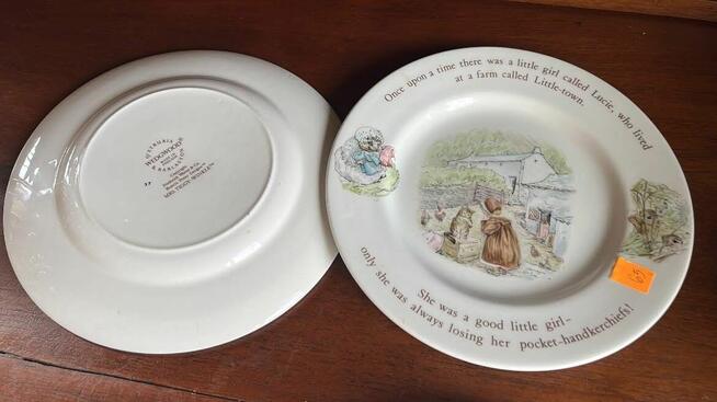 Talerzyki z bajkami Mrs Twiggy- Winkle. Wedgwood. Made in En