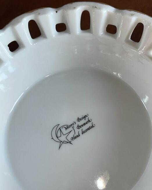 Patera ręcznie dekorowana. Marry’s Desinger. Denmark. Hand