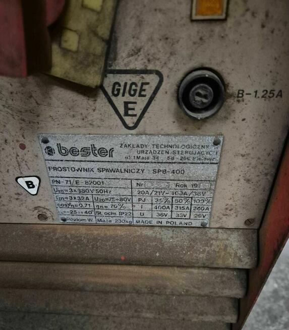 Solidna Polska Spawarka prostownik Bester SPB 400 Waga 230kg