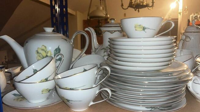 Filiżanka z talerzykiem deserowym. Rosenthal. Sygnatura T