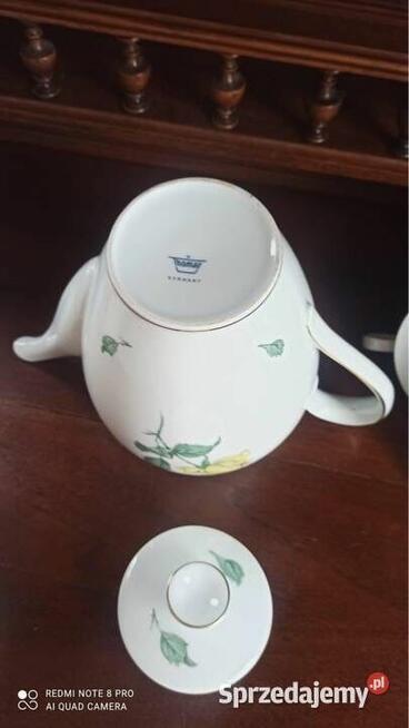 Filiżanka z talerzykiem deserowym. Rosenthal. Sygnatura T
