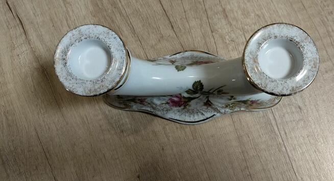 Świecznik IWONA Porcelana Chodzież 2 punkty świecenia