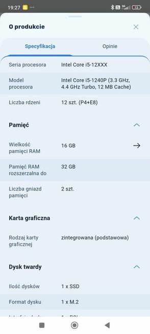 Laptop Samsung 14 cali gwarancja do 2029r. 16gb 2 TB