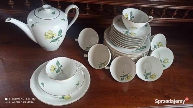 Filiżanka z talerzykiem deserowym. Rosenthal. Sygnatura T