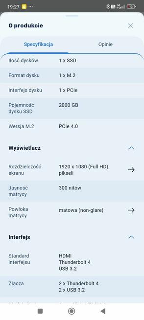 Laptop Samsung 14 cali gwarancja do 2029r. 16gb 2 TB