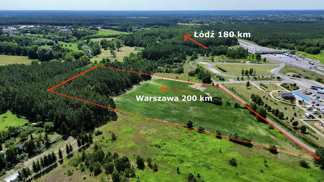 Działka inwestycyjna 1,7 ha Lubicz Dolny przy A1