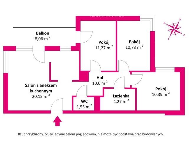 Nowoczesne 4-pokojowe mieszkanie ul. Herbu Oksza