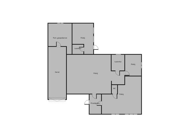 Na sprzedaż przestronny dom parterowy z garażem