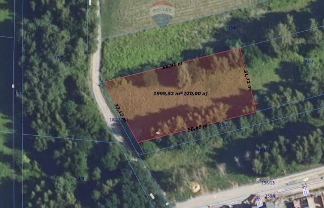 Balice | Działka budowlana 20 ar | Media | Droga