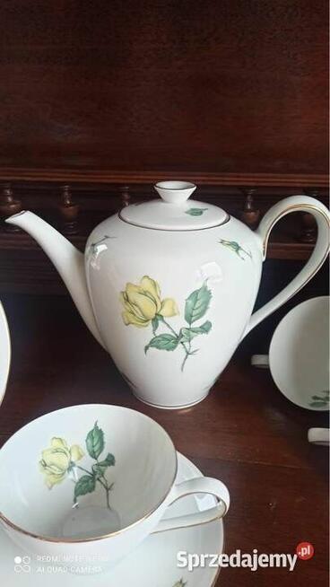 Filiżanka z talerzykiem deserowym. Rosenthal. Sygnatura T