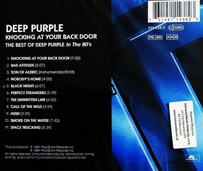 CD Nowa- Polecam Album CD DEEP PURPLE -Album - Knocking At Y