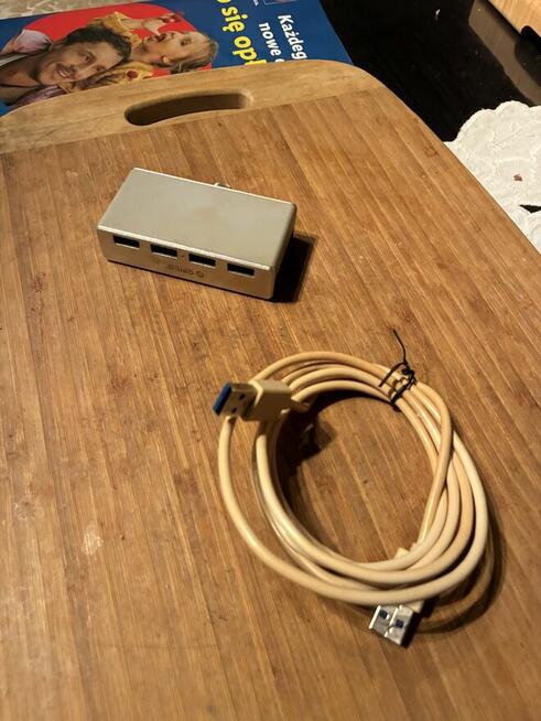 ORICO Hub USB aktywny biurkowy 4 porty USB-A 5Gbps wysyłka g