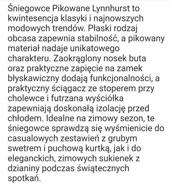 Śniegowce damskie rozm 40