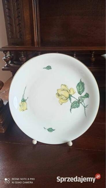 Filiżanka z talerzykiem deserowym. Rosenthal. Sygnatura T