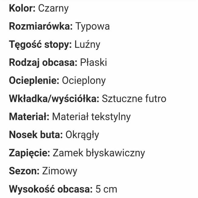 Śniegowce damskie rozm 40