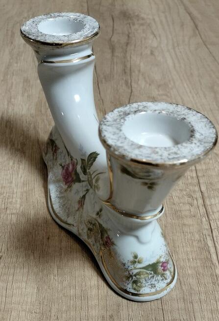 Świecznik IWONA Porcelana Chodzież 2 punkty świecenia