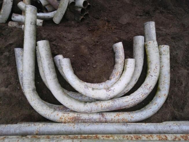 Kolano Rura stalowa fi 76mm 7,6cm kolanko rury element U gię