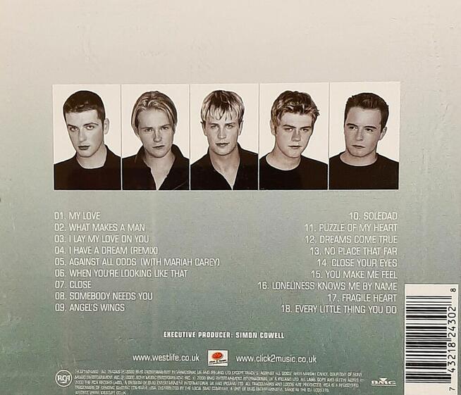 Polecam Album CD Zespołu WESTLIFE Album CD Coast To Coast