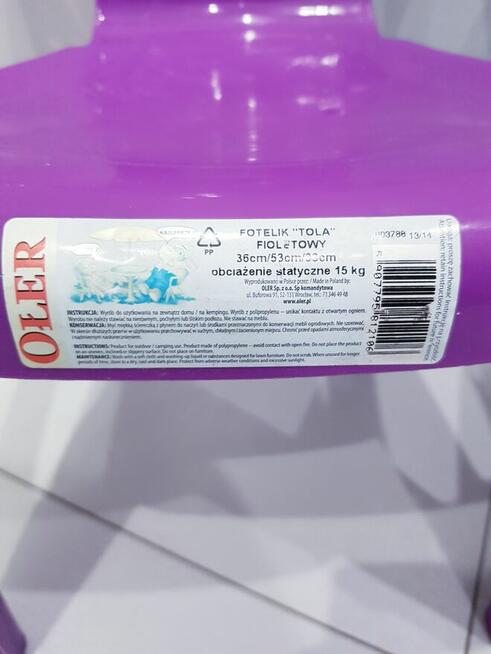 Dziecięce plastikowe krzesełka + gratis