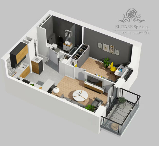 Mieszkanie 2pok, 35,63m2 z balkonem, ogrz.miejskie, Krzyki, Wrocław