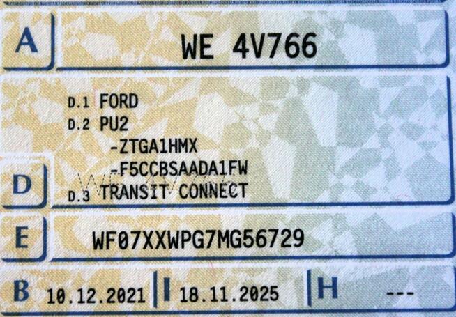 Ford Transit Connect Kamera L2 Automat SalonPL 120KM FV23% 1WŁ Tempomat Bluetooth