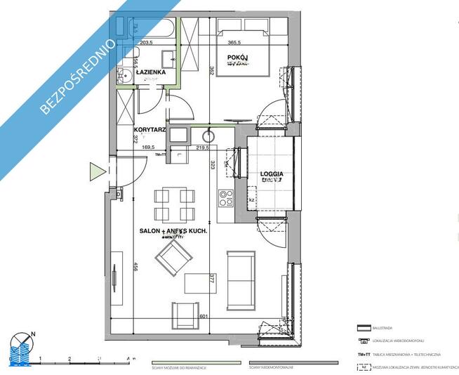 Bezpośrednio apartament w budynku klasy premium z 2024 r