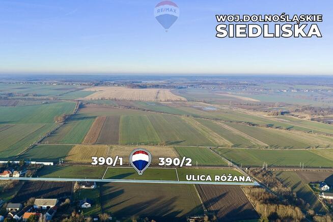 Dwie działki 6.859 m² w pobliżu Legnicy