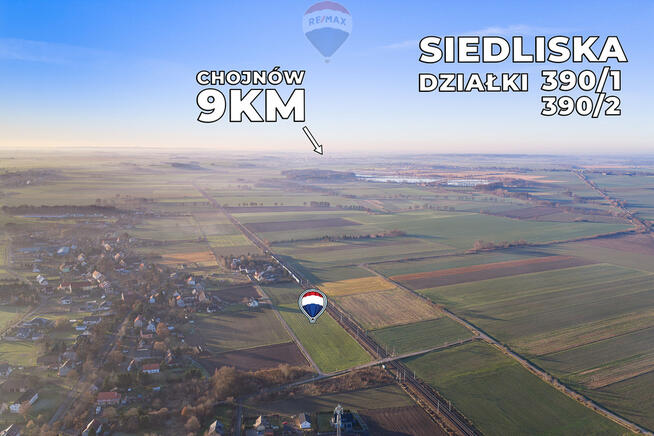 Dwie działki 6.859 m² w pobliżu Legnicy