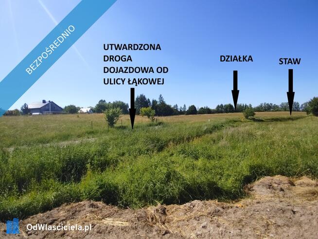 Przepiękna, słoneczna działka w Pomlewie, na szczycie pagórka