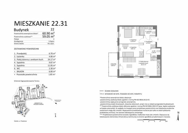 Mieszkanie Gdańsk Łostowice,
