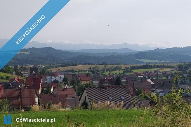 Działka budowlana z panoramicznym widokiem na okolicę i Tatry.