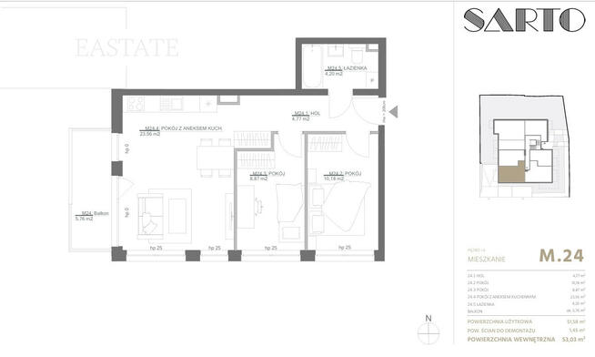 Mieszkanie Gdynia Obłuże, Krawiecka