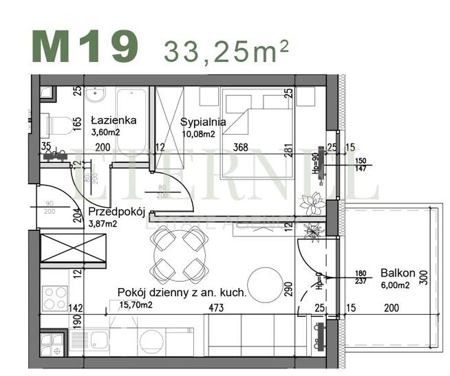 Kompaktowe mieszkanie 2-pokojowe 33,25m2 Czyżyny