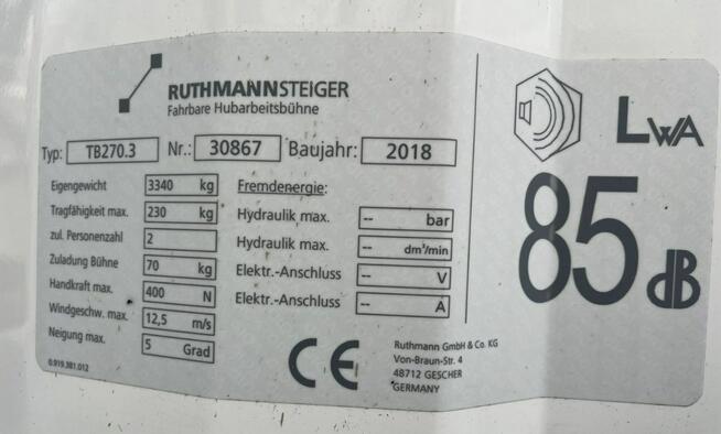 Nissan Cabstar Podnośnik Koszowy 27m RUTHMANN TB 270.3 Zwyżka UDT Wumag GSR 15m w bok
