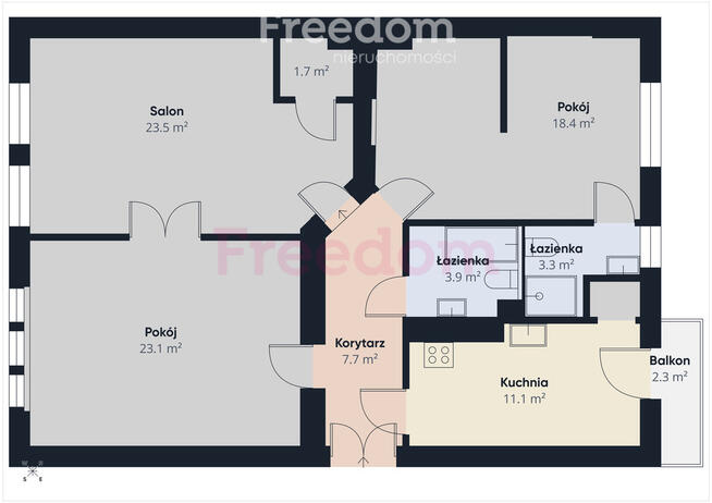 Apartament z duszą 90 m² blisko sądu i Ratusza