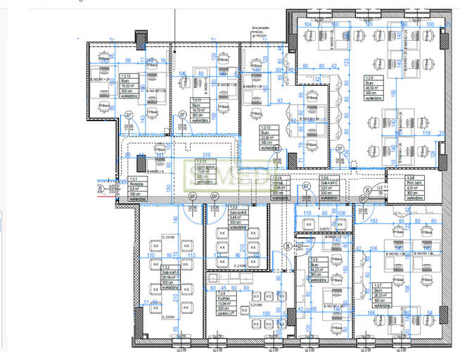 Biuro nowoczesna aranżacji dopasowane do Najemcy