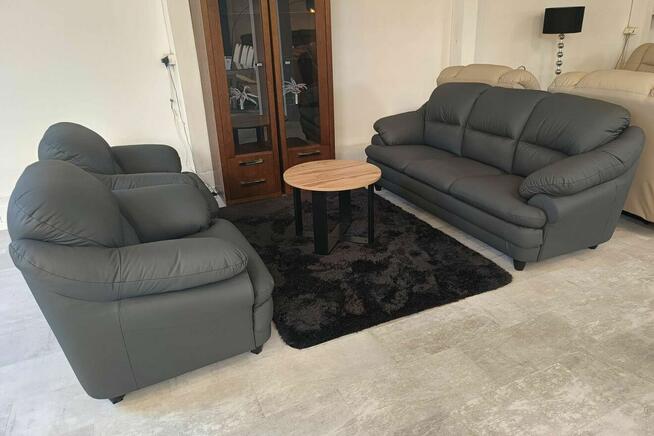 Mega okazja! Komplet wypoczynkowy Puchacz -20%, 100% skóra