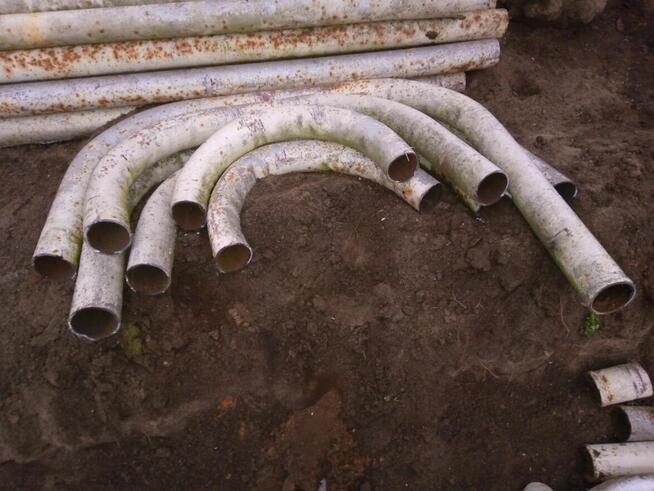 Kolano Rura stalowa fi 76mm 7,6cm kolanko rury element U gię