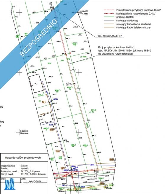 działka budowlana na sprzedaż gmina Lipowa pow.żywiecki