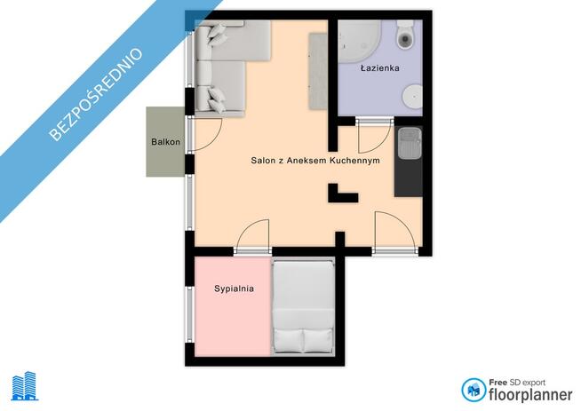 2 pokoje obok Uniwersytetu! Super okazja Inwestycyjna